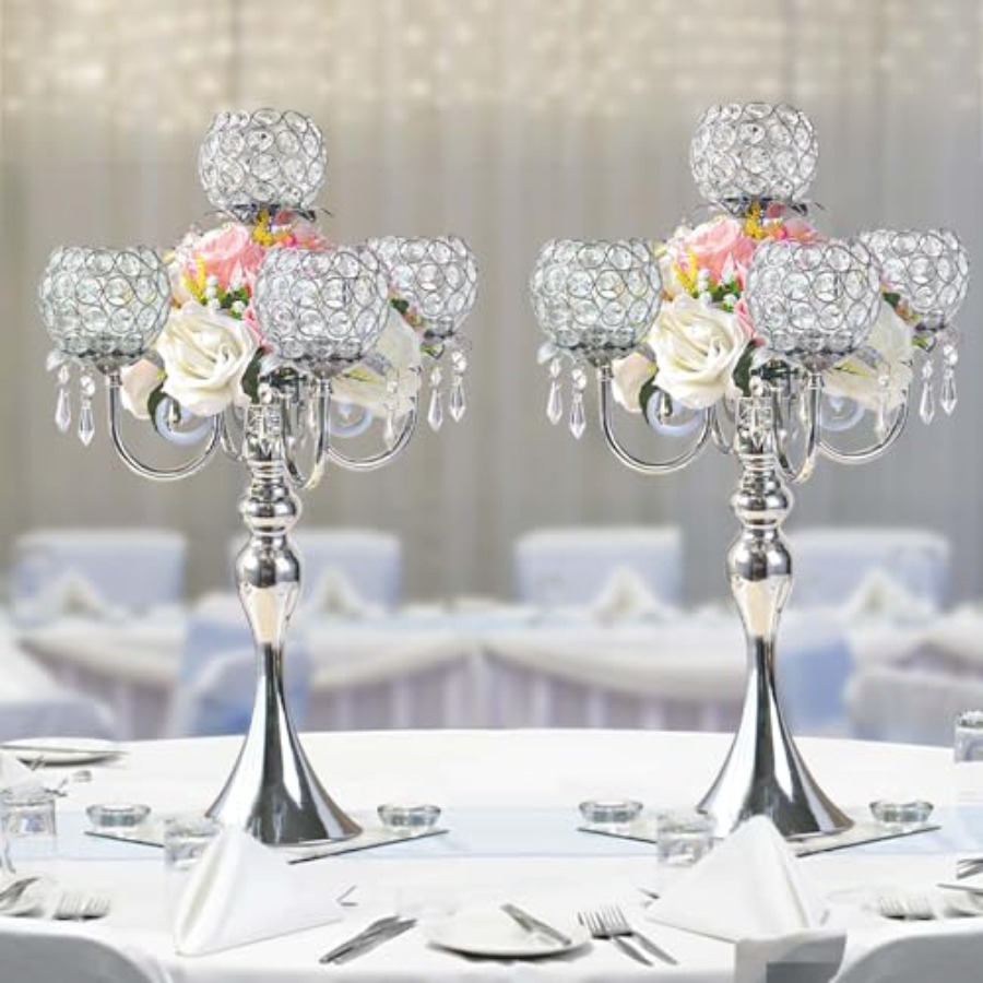 Home Decor Event - Pcs Elegant 5-Arm Tea Light Candle