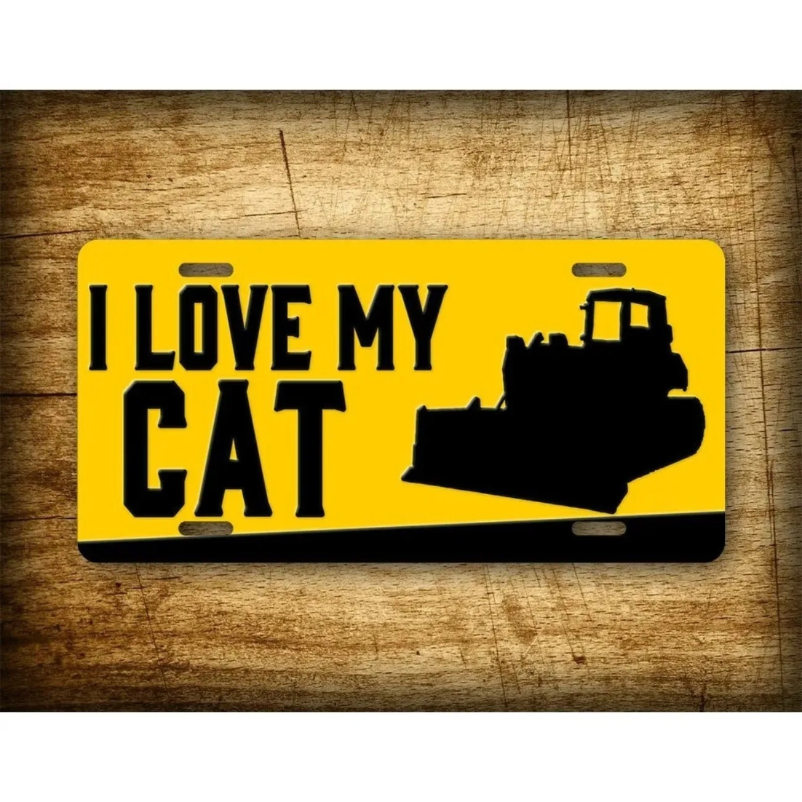 Home Decor Cat - 1PC 2D Flat Customizable Bulldozer Themed