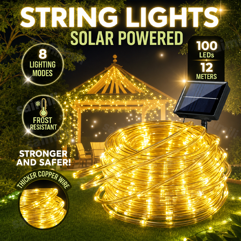 Rope Light Decoration - LED String Lights Garden Outdoor Solar