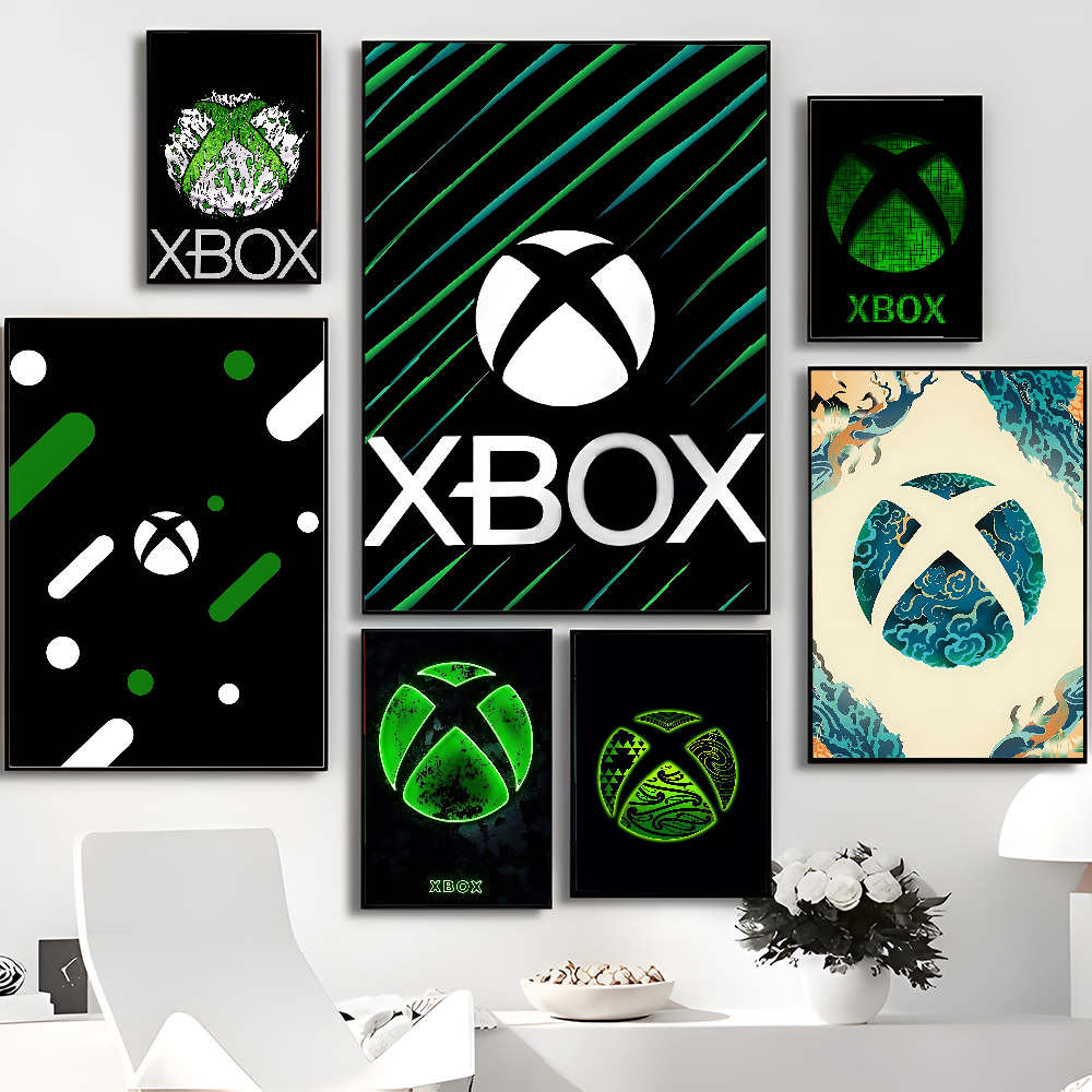 Home Decor Xbox Games - X-Xbox Game DIY Sticky Poster Vintage