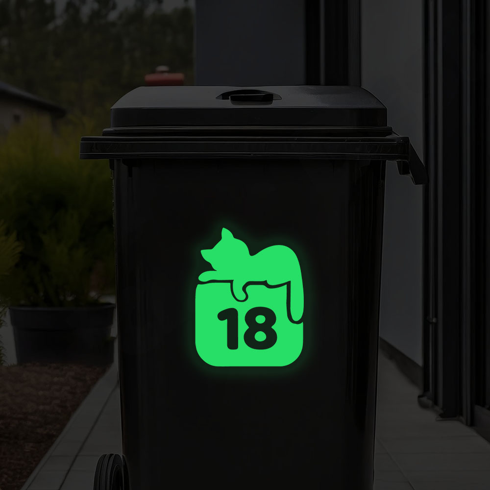 Home Decor Cat - 1pc Cartoon Cute cat Custom number