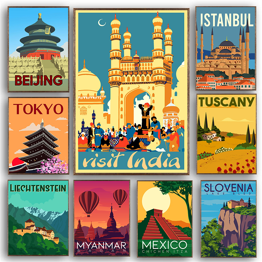 Home Decor Jakarta - Modern City Landmarks Beijing Mexico Ltaly