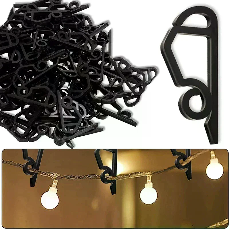 Rope Light Decoration - Outdoor Gutter Hooks Christmas Light Clip