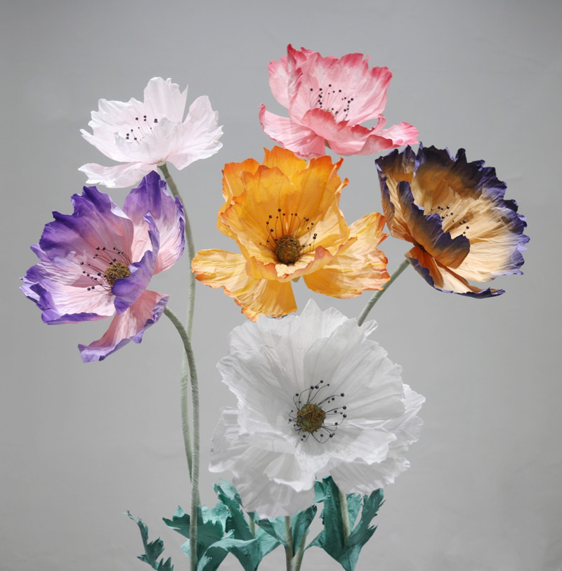 Home Decor Event - 180cm Handmade Dyed Gradient Colors Artificial