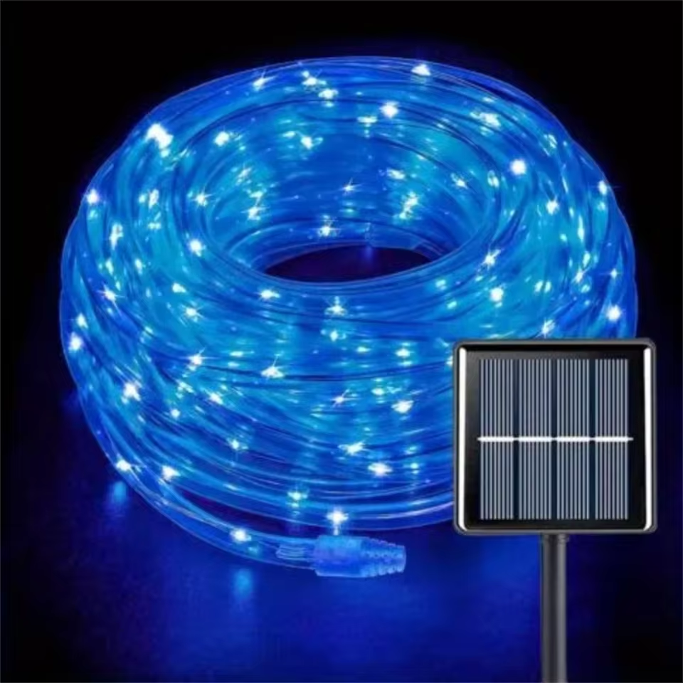 Rope Light Decoration - Solar Rope Lights Outdoor Blue LED