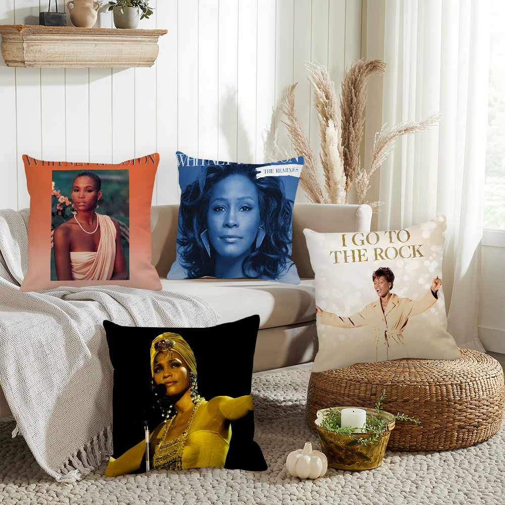 Home Decor Houston - Singer Whitney Houston Pillow Case Home