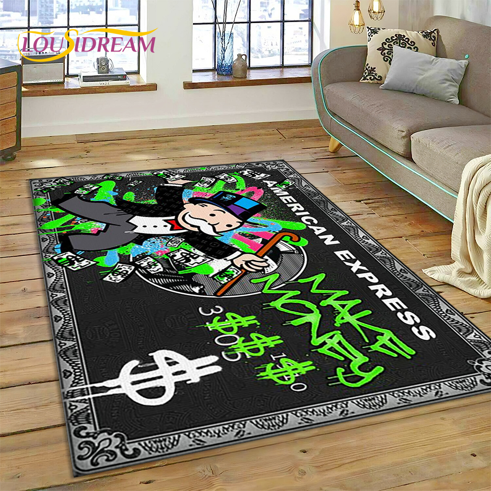 Home Decor Games Online Free - Game Dollar Monopoly Cartoon Money Rug