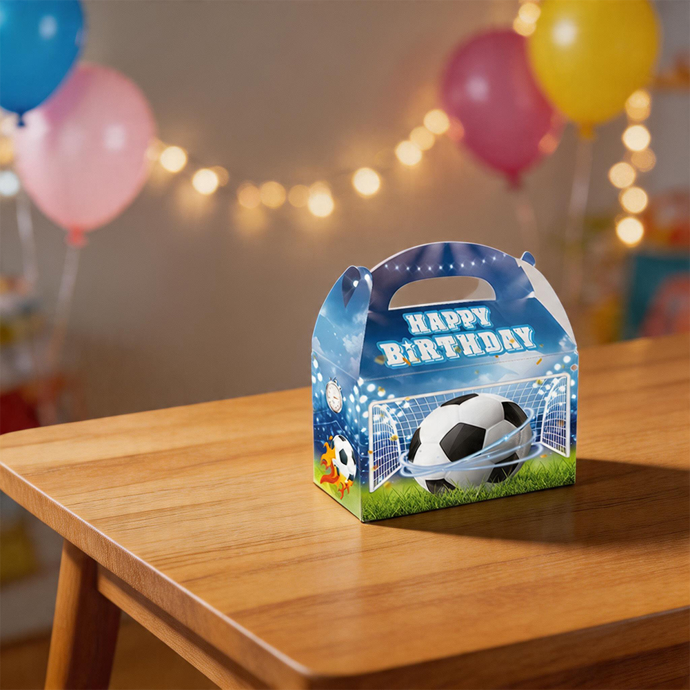 Home Decor Xbox Games - Soccer Themed Treat Boxes 12 Pcs
