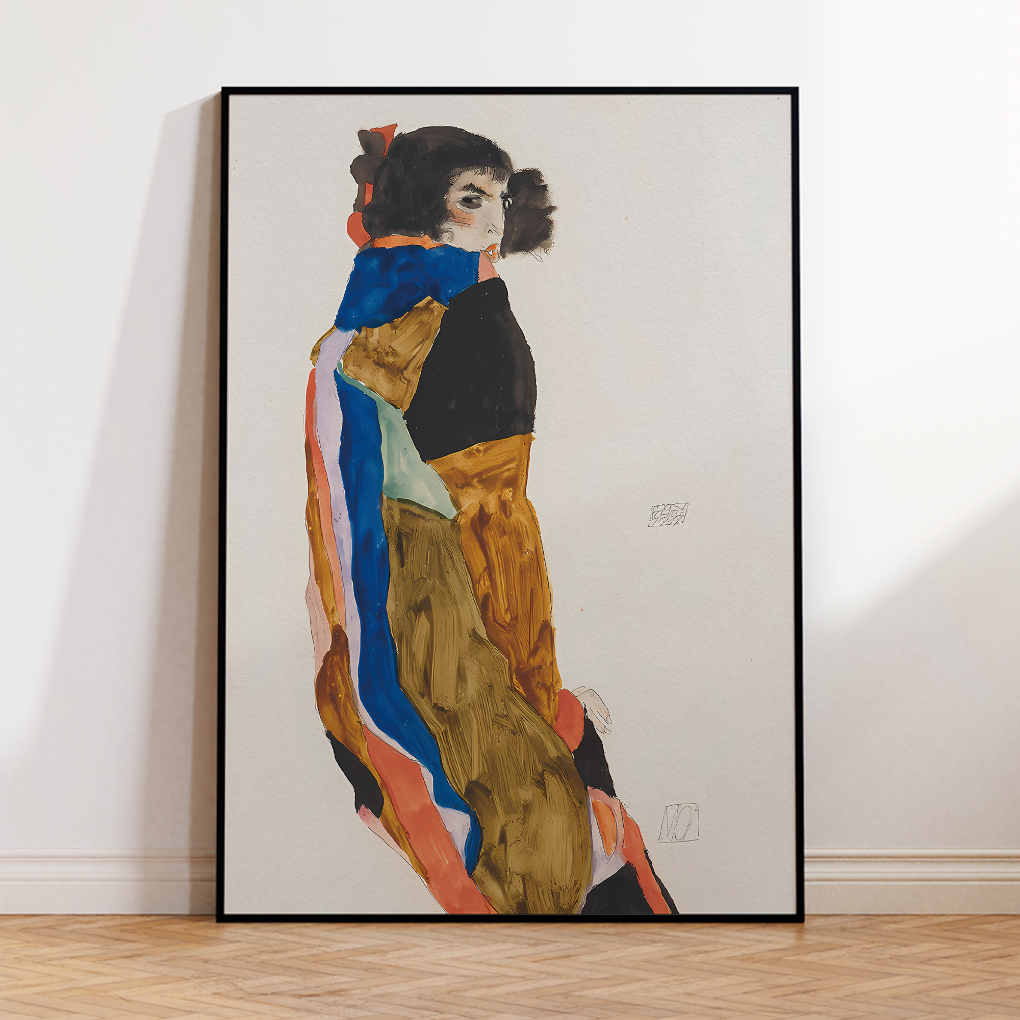 Modern Abstract Egon Schiele M – Geometric Wall Art Bewertung und Preis