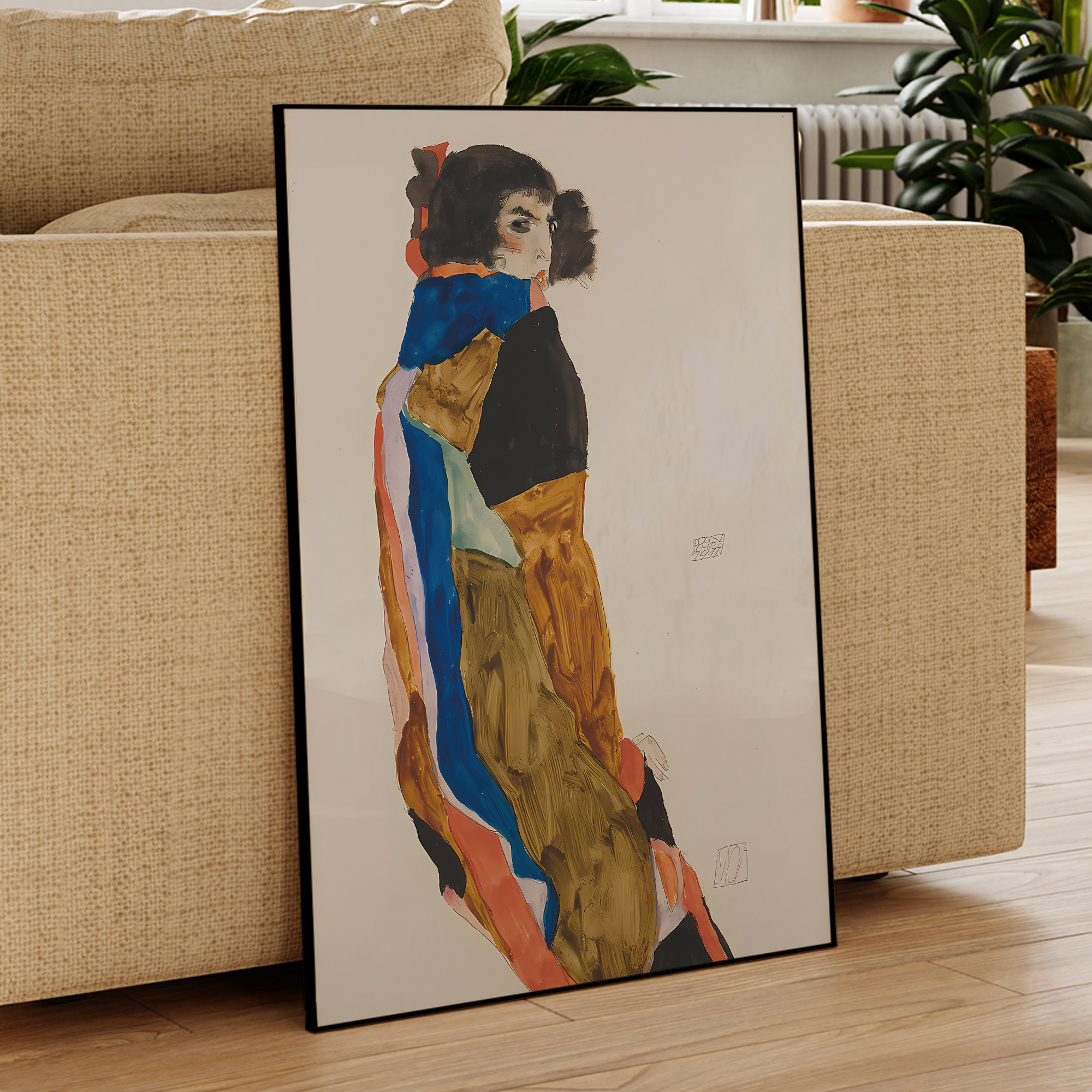 Modern Abstract Egon Schiele M – Geometric Wall Art Bewertung und Preis