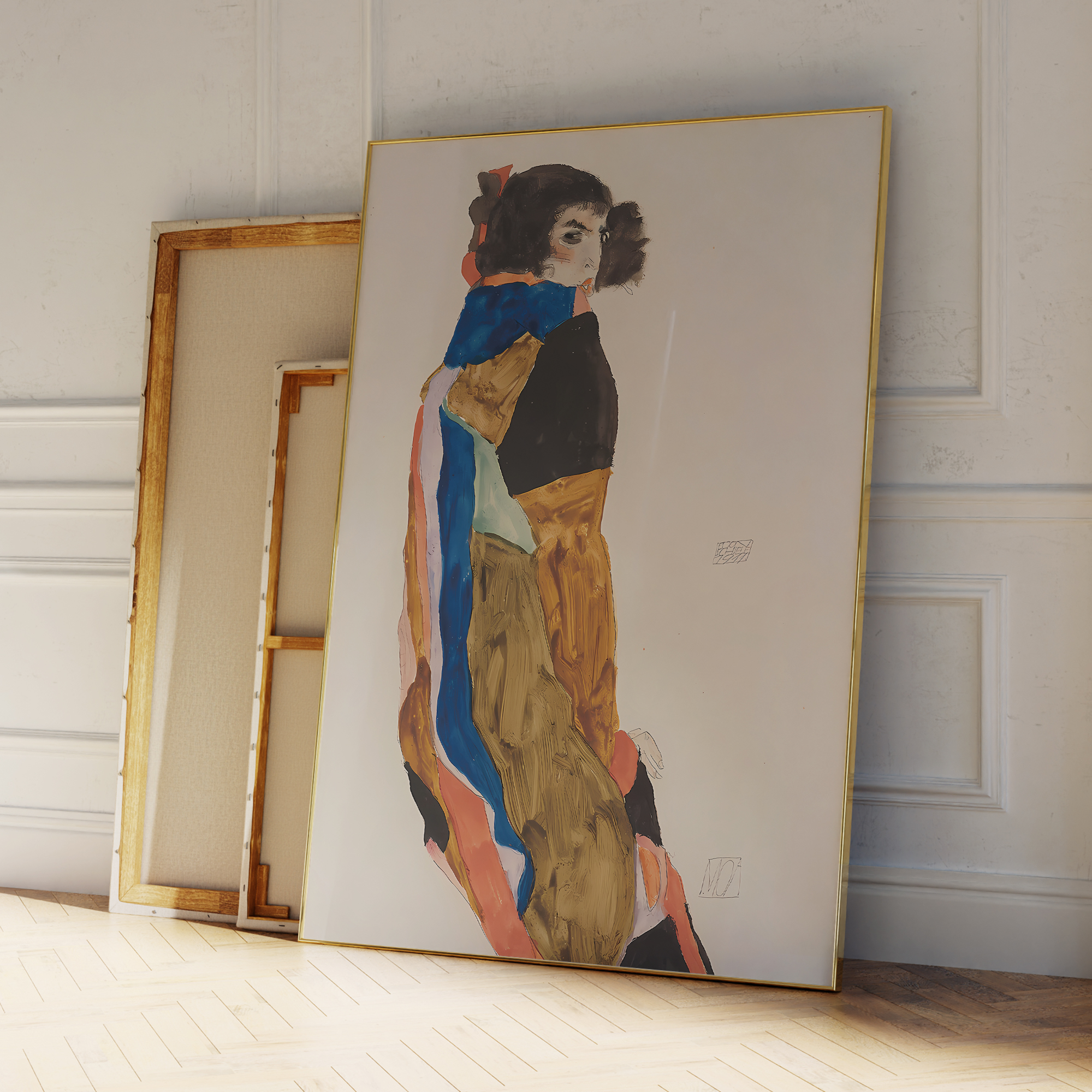 Modern Abstract Egon Schiele M – Geometric Wall Art Bewertung und Preis