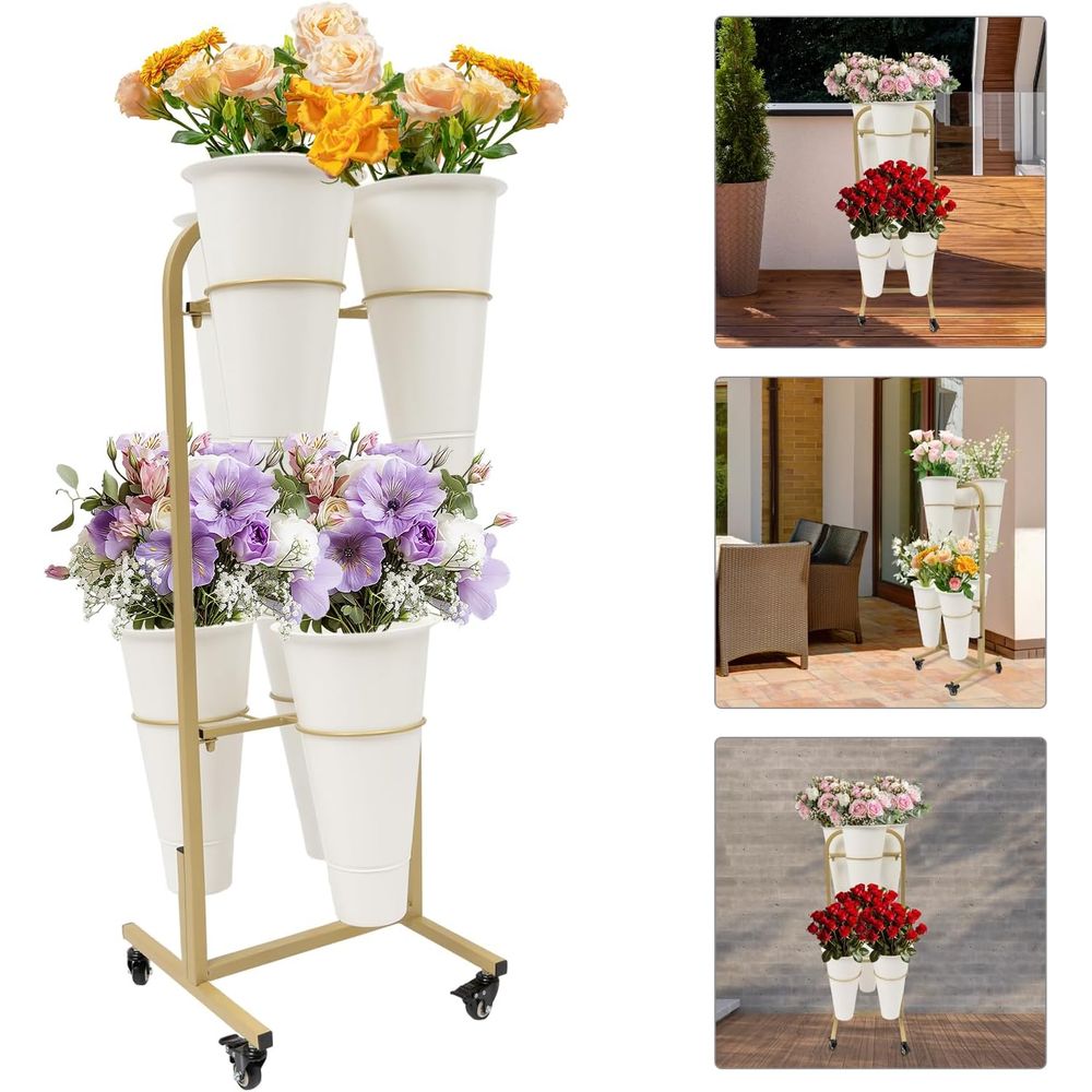 2-Tier Lower Display Stand wit – Home Decor On Wheels Bewertung und Preis
