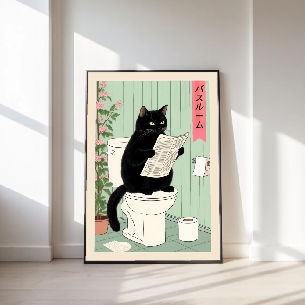 Modern,Retro Interesting Toile – Home Decor Cat Bewertung und Preis