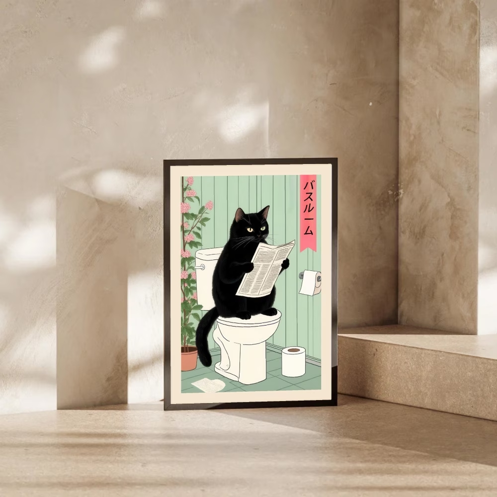 Modern,Retro Interesting Toile – Home Decor Cat Bewertung und Preis