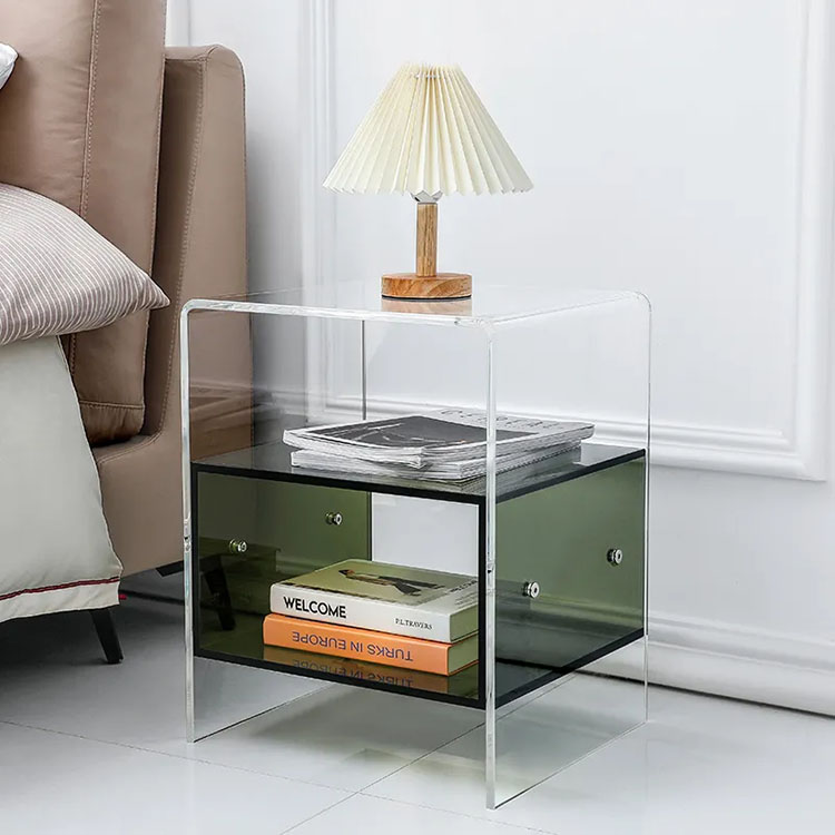！@Clear Acrylic Bedside Table  – Home Decor On Wheels Bewertung und Preis