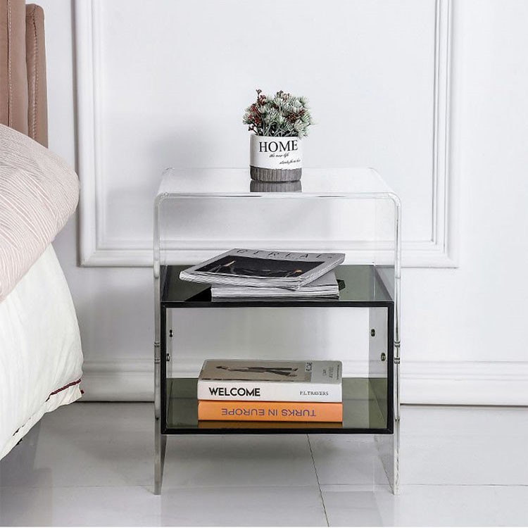 ！@Clear Acrylic Bedside Table  – Home Decor On Wheels Bewertung und Preis