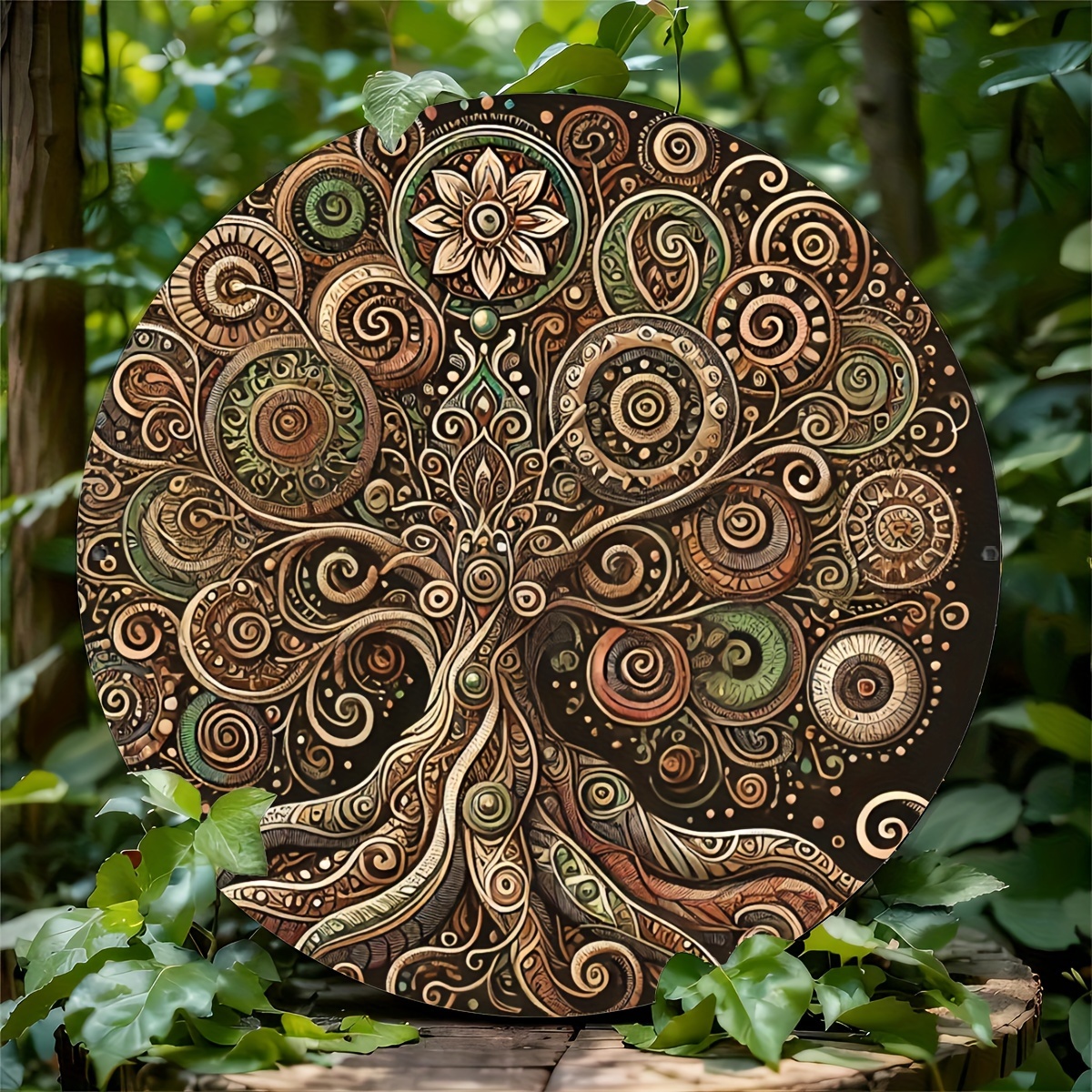 2D flat, retro life tree mater – Home Decor Nearby Bewertung und Preis