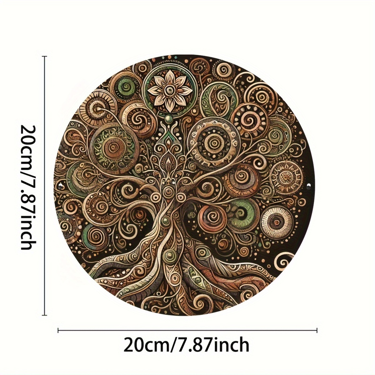 2D flat, retro life tree mater – Home Decor Nearby Bewertung und Preis