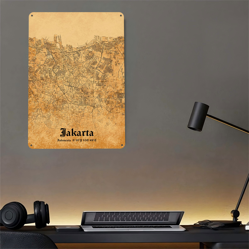 Jakarta Tin Poster Customized  – Home Decor Jakarta Bewertung und Preis