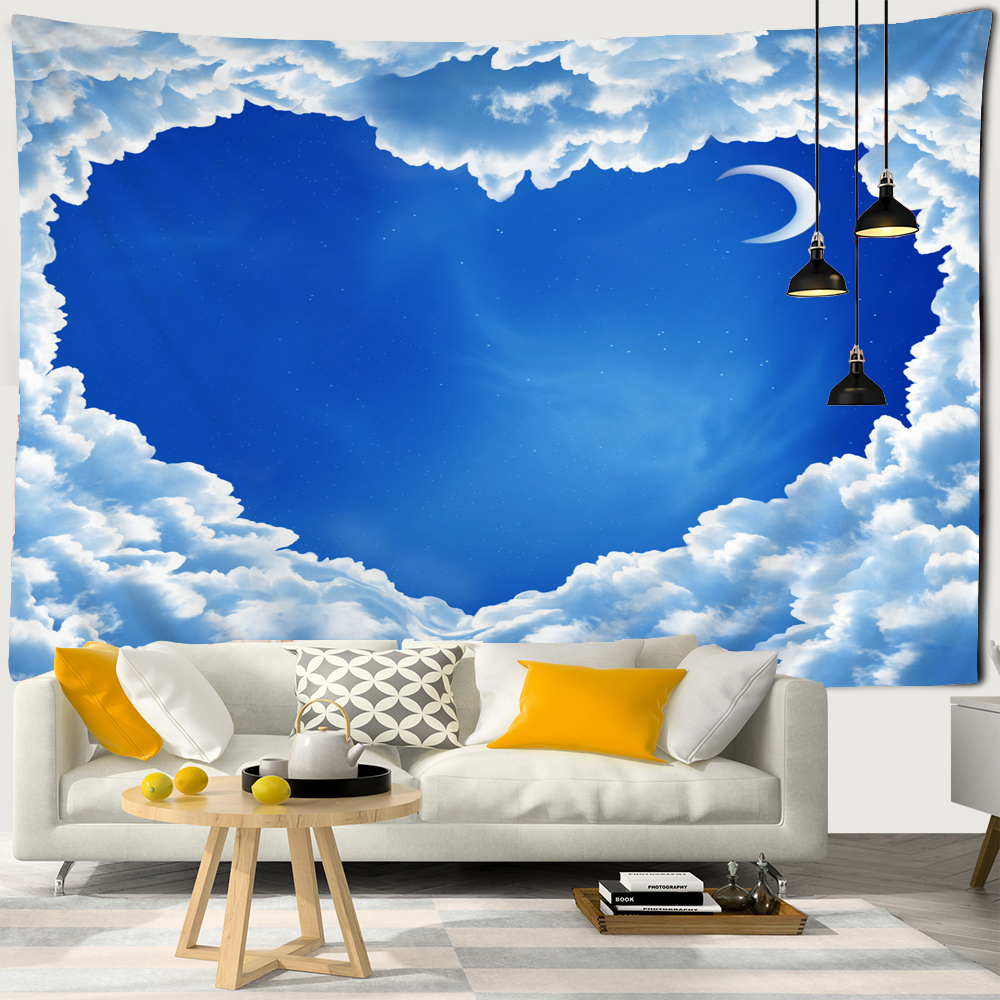 Beautiful blue sky white cloud – Home Decor Hippie Bewertung und Preis
