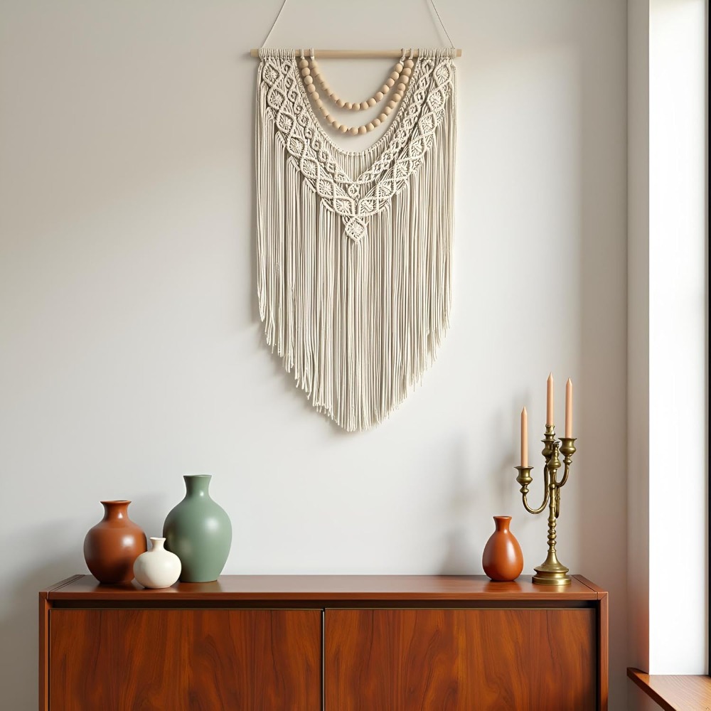 Boho Geometric Macrame Wall Ha – Geometric Wall Art Bewertung und Preis