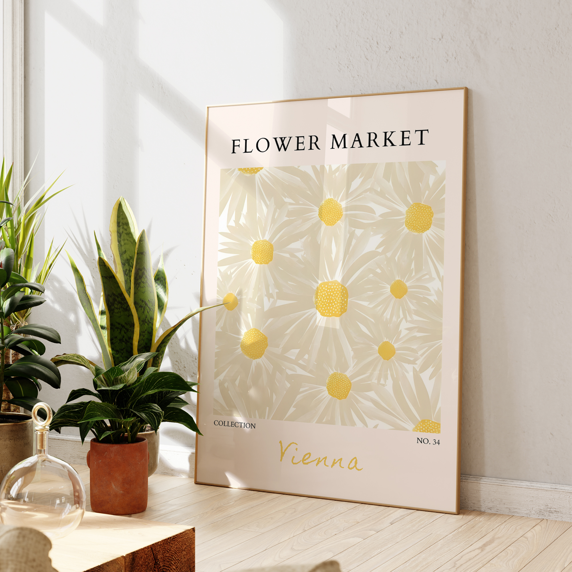 Modern Flower Market Yellow Fl – Home Decor Yellow Bewertung und Preis