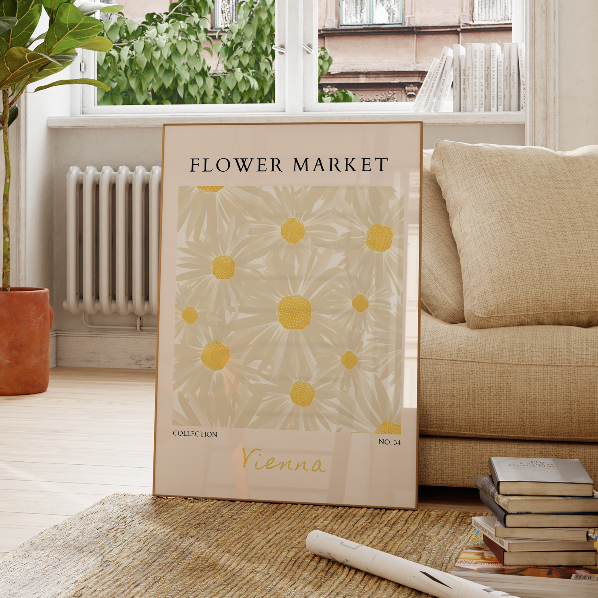 Modern Flower Market Yellow Fl – Home Decor Yellow Bewertung und Preis