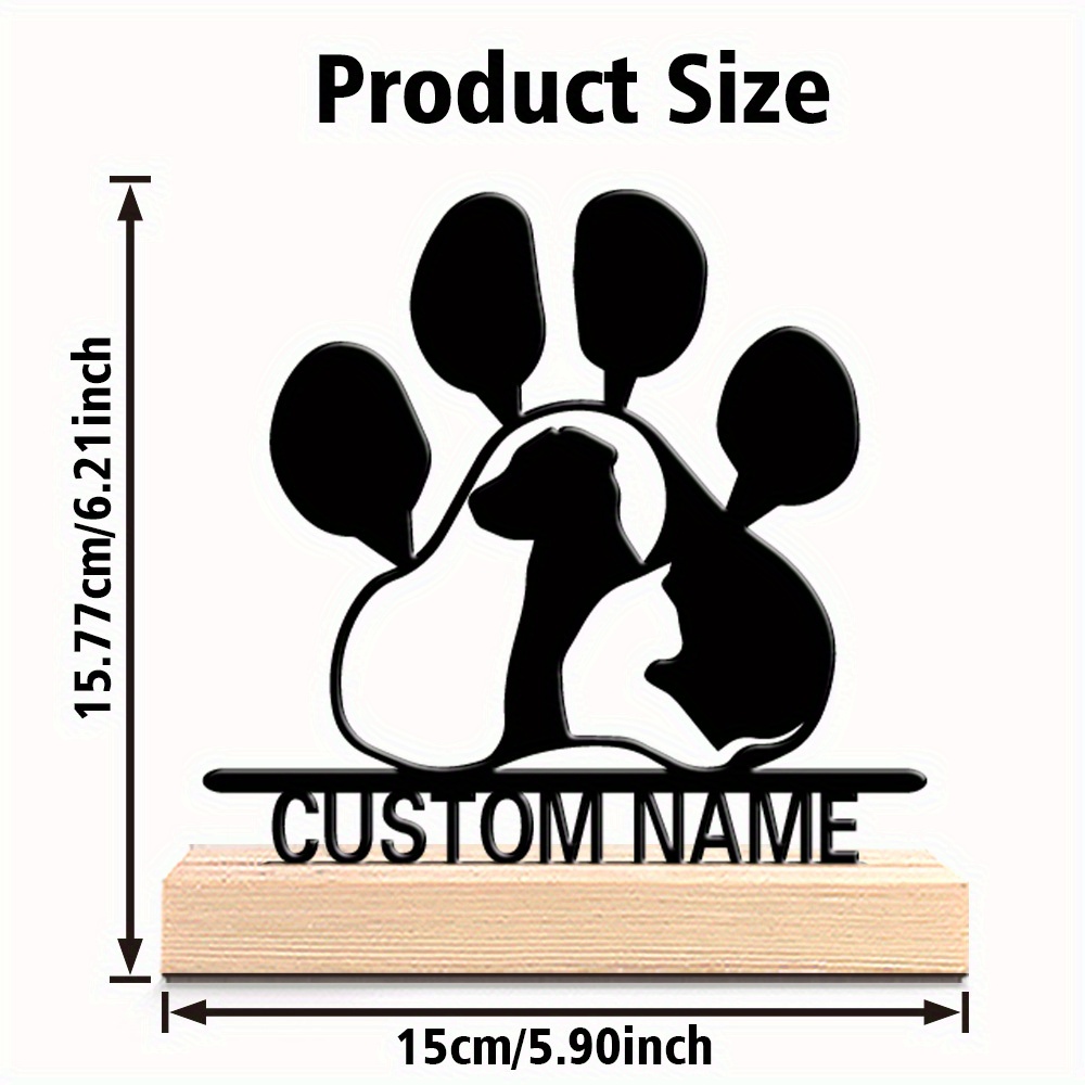 Custom Pet Paw Metal Art Sign  – Home Decor Cat Bewertung und Preis
