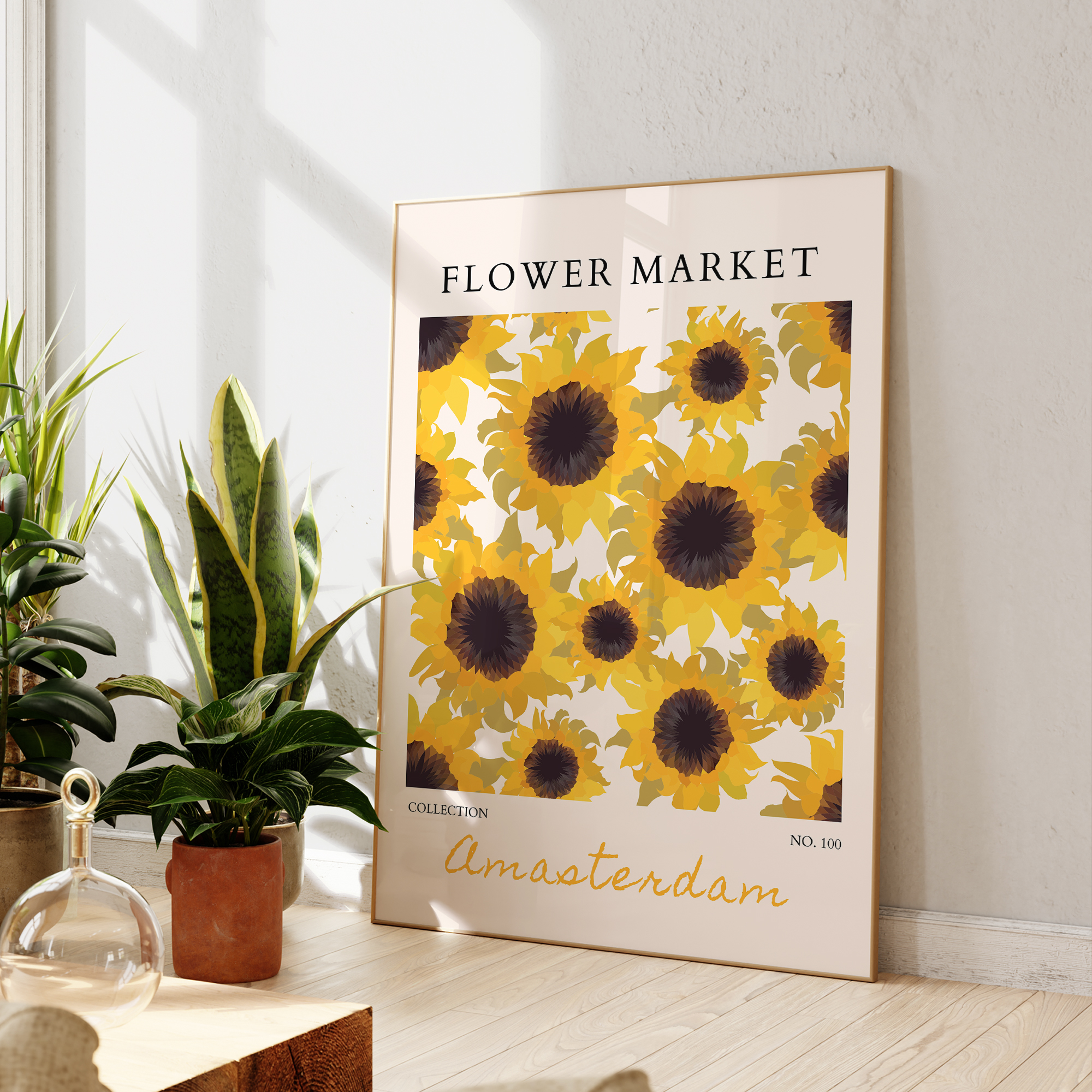 Modern Yellow Flowers Flower M – Home Decor Yellow Bewertung und Preis