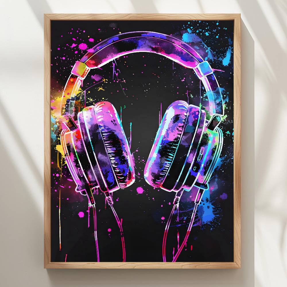 Watercolor Neon Video Game X-X – Home Decor Xbox Games Bewertung und Preis