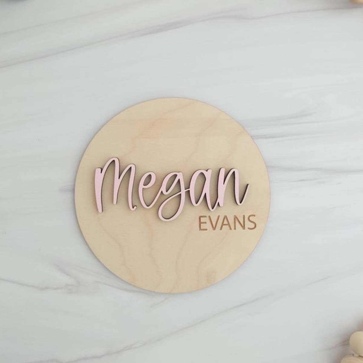 1Pc Custom Wooden Name Plate f – Home Decor Diy Bewertung und Preis