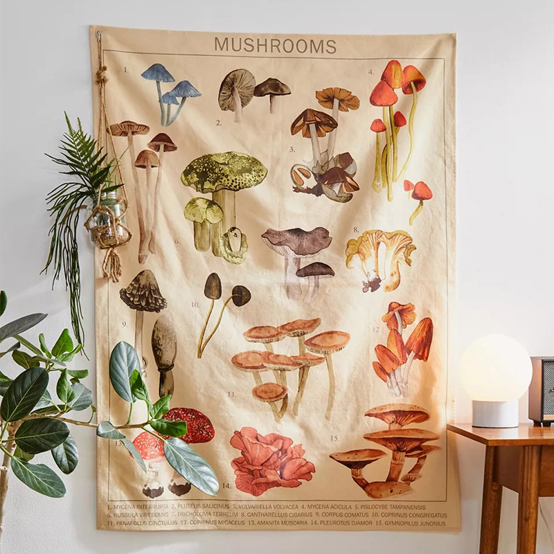 Psychedelic Mushroom Tapestry  – Home Decor Hippie Bewertung und Preis