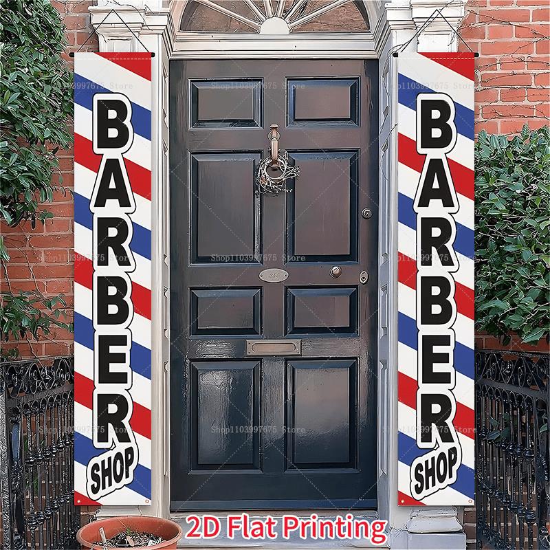 2D Barber Shop Logo Door Banne – Home Decor Nearby Bewertung und Preis