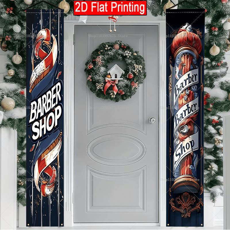 2D Barber Shop Logo Door Banne – Home Decor Nearby Bewertung und Preis