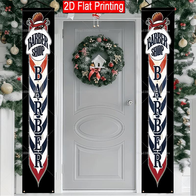 2D Barber Shop Logo Door Banne – Home Decor Nearby Bewertung und Preis