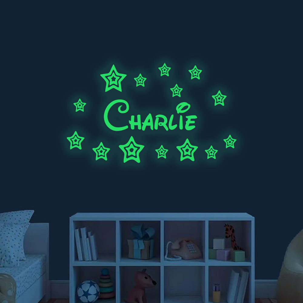1pc Cartoon stars Custom Name  – Home Decor Diy Bewertung und Preis