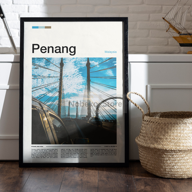 Asia Malaysia Travel Posters K – Home Decor Kuching Bewertung und Preis