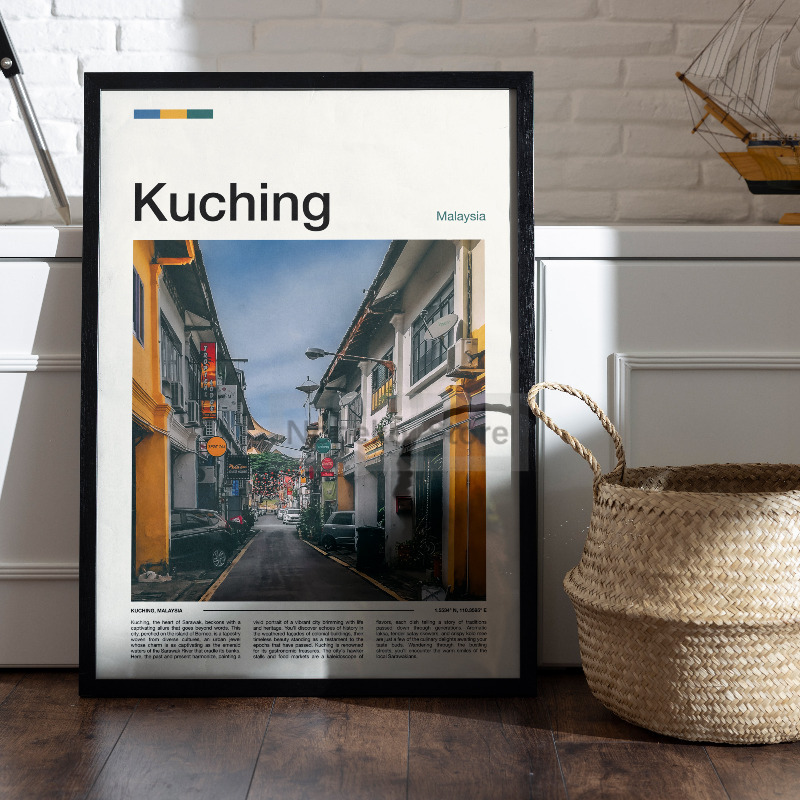 Asia Malaysia Travel Posters K – Home Decor Kuching Bewertung und Preis