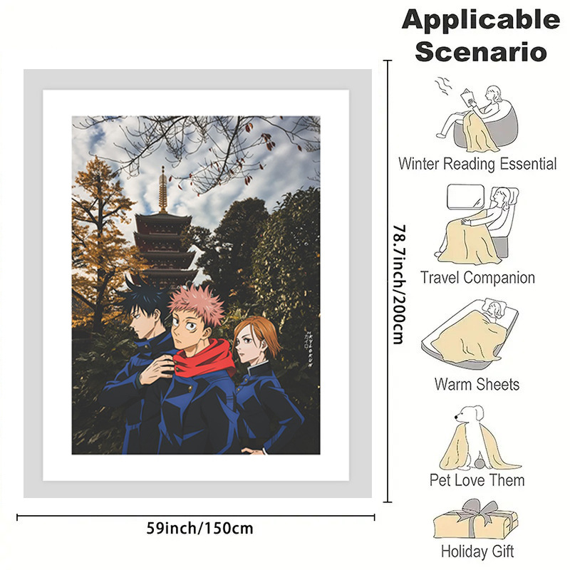 Jujutsu Kaisen Anime Fleece Bl – Home Decor Ideas Bewertung und Preis