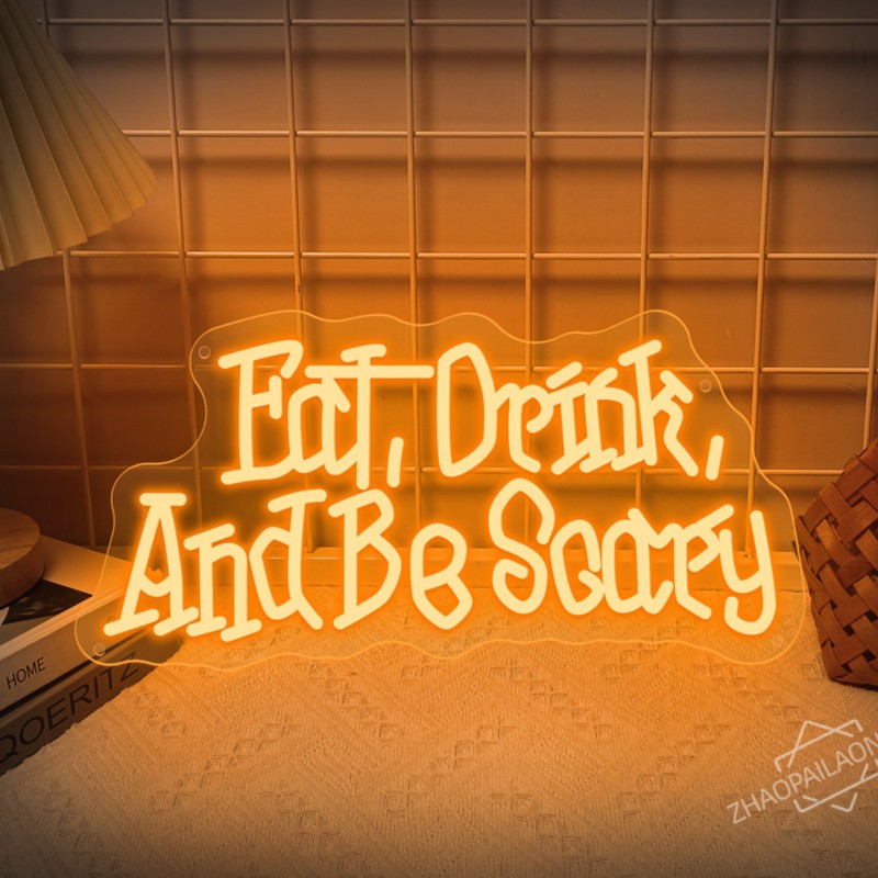 Eat Drink And Be Scary LED Neo – Home Decor Nearby Bewertung und Preis