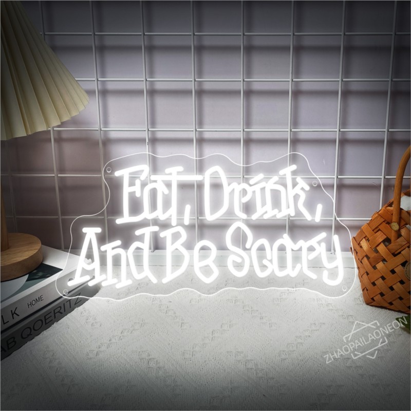 Eat Drink And Be Scary LED Neo – Home Decor Nearby Bewertung und Preis