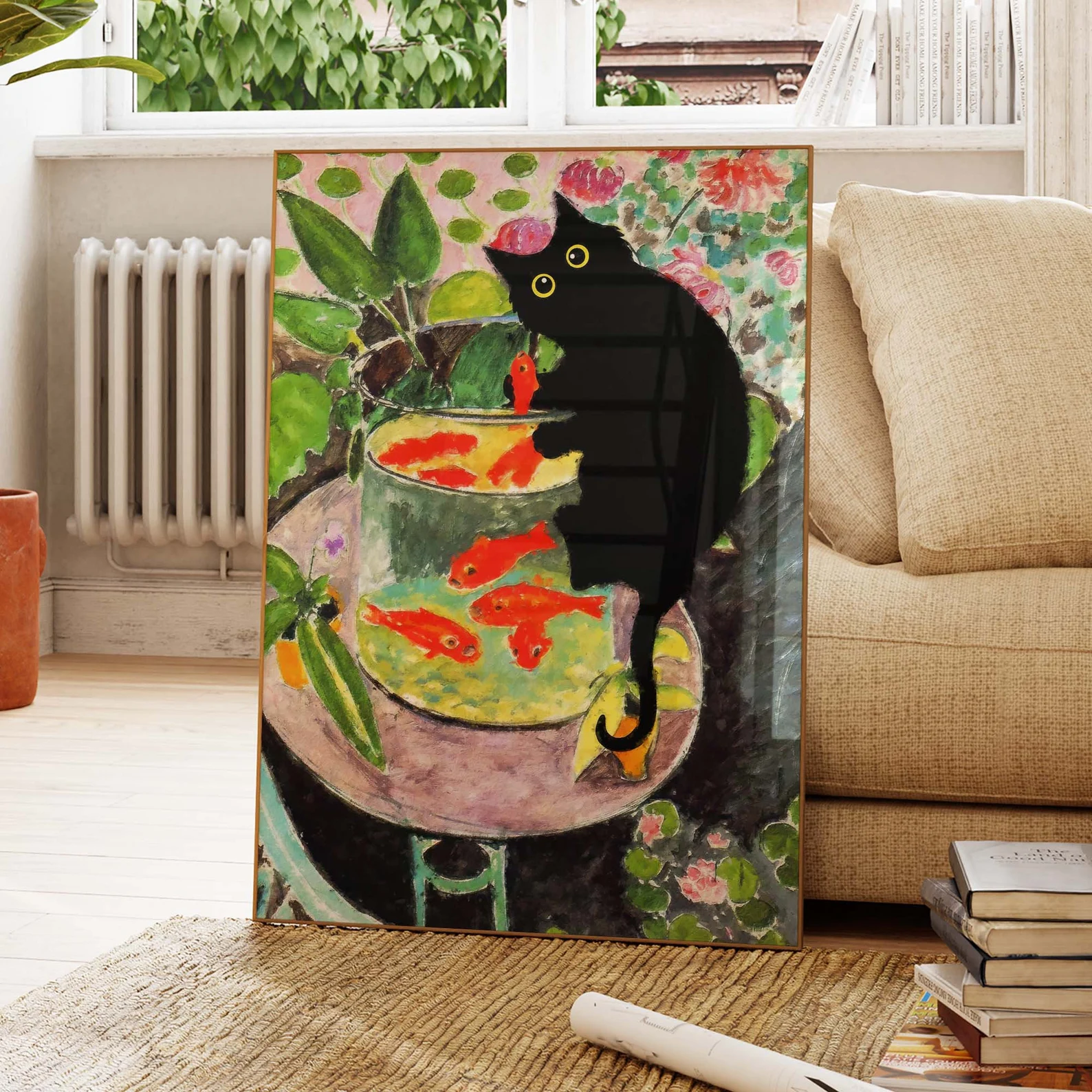 Matisse Goldfish With Cat Post – Home Decor Cat Bewertung und Preis