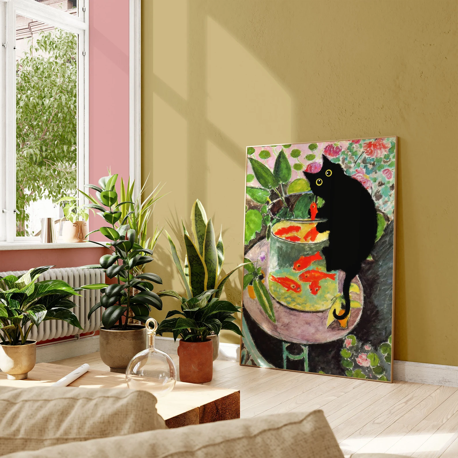Matisse Goldfish With Cat Post – Home Decor Cat Bewertung und Preis
