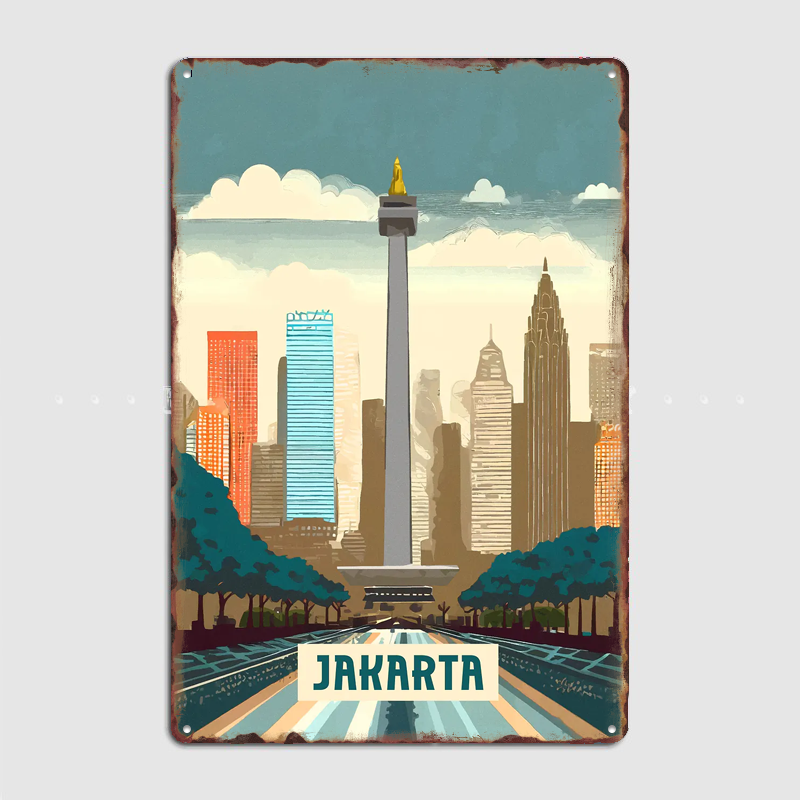 Jakarta Vintage City Travel Po – Home Decor Jakarta Bewertung und Preis