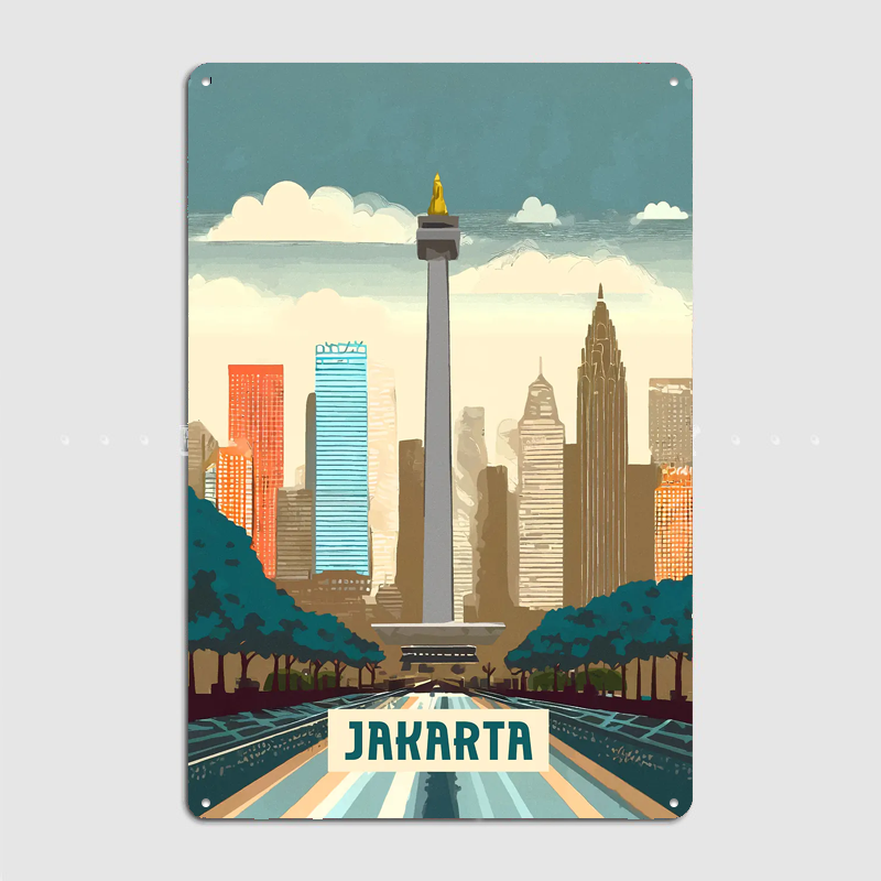 Jakarta Vintage City Travel Po – Home Decor Jakarta Bewertung und Preis