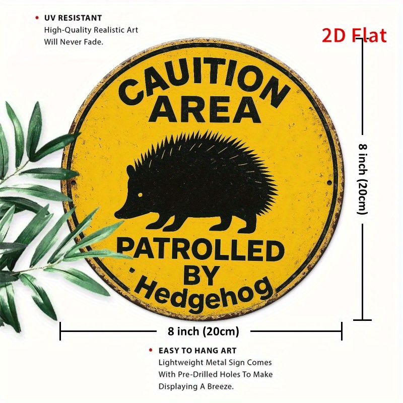Vintage Rustic Hedgehog Patrol – Home Decor Yellow Bewertung und Preis