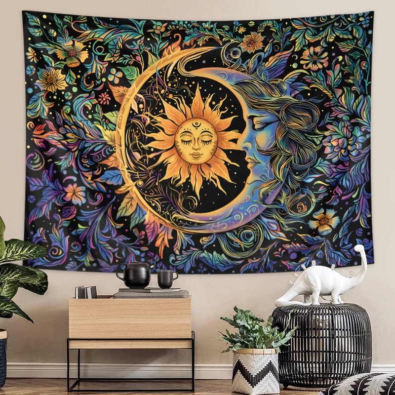 Sun and Moon Tapestry, Mystic  – Home Decor Hippie Bewertung und Preis