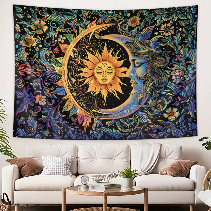 Sun and Moon Tapestry, Mystic  – Home Decor Hippie Bewertung und Preis