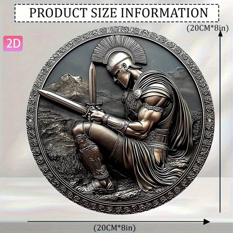 Sword Round Aluminum Wall Art  – Home Decor Garden Bewertung und Preis