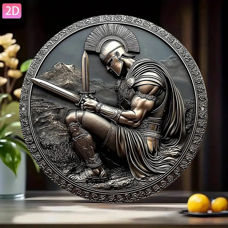 Sword Round Aluminum Wall Art  – Home Decor Garden Bewertung und Preis
